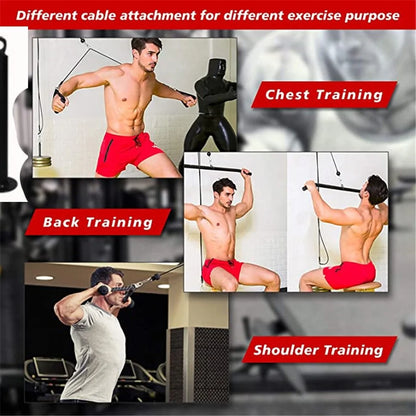 DIY Fitness Pulley Cable Gym Workout Equipment