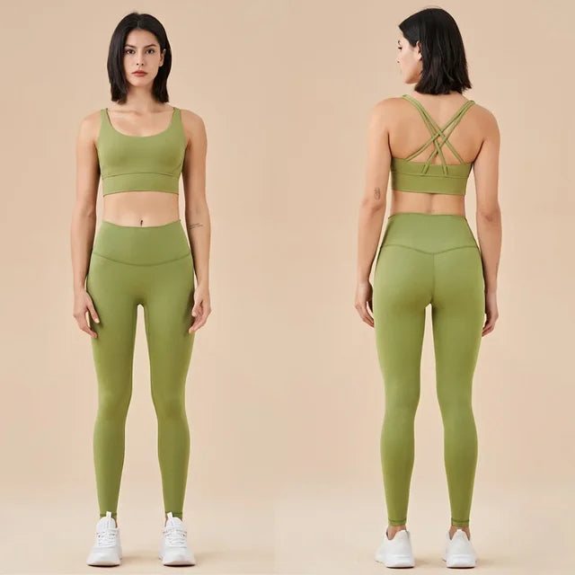 Seamless Yoga Set Gym Women's Workout Set