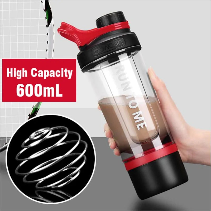 600ml Shaker Water Bottle