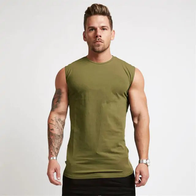 Men's Fitness Gym Sleeveless Activewear Shirt