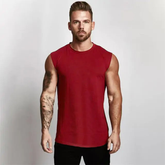 Men's Fitness Gym Sleeveless Activewear Shirt