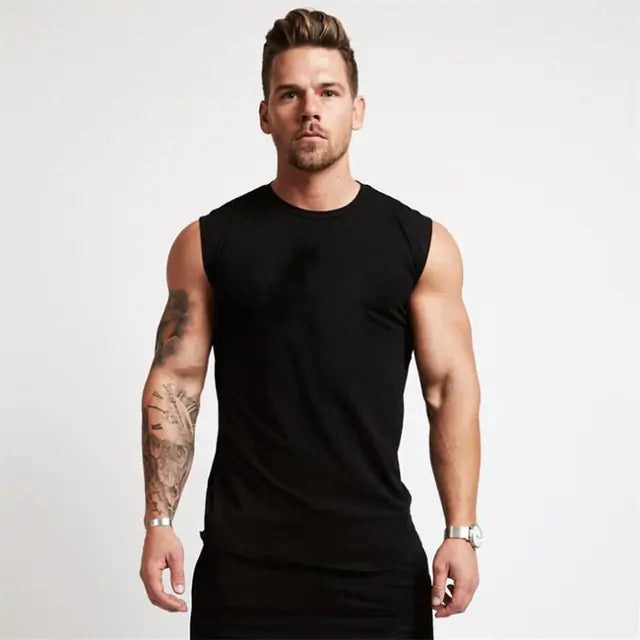 Men's Fitness Gym Sleeveless Activewear Shirt